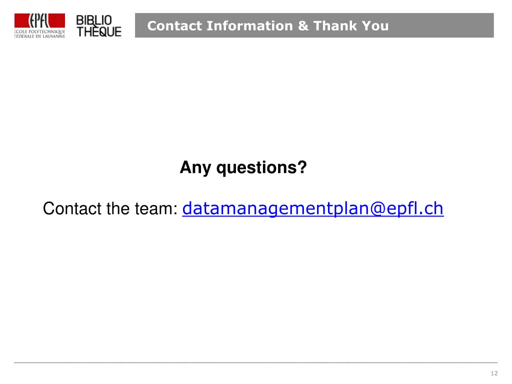 contact information thank you