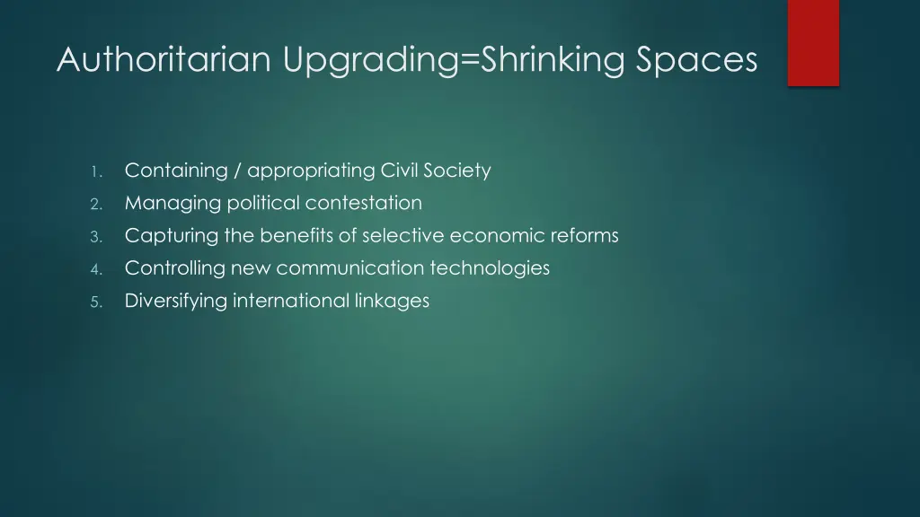 authoritarian upgrading shrinking spaces