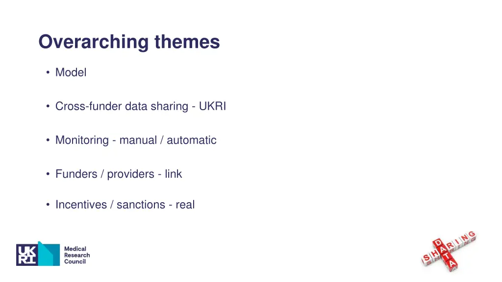 overarching themes