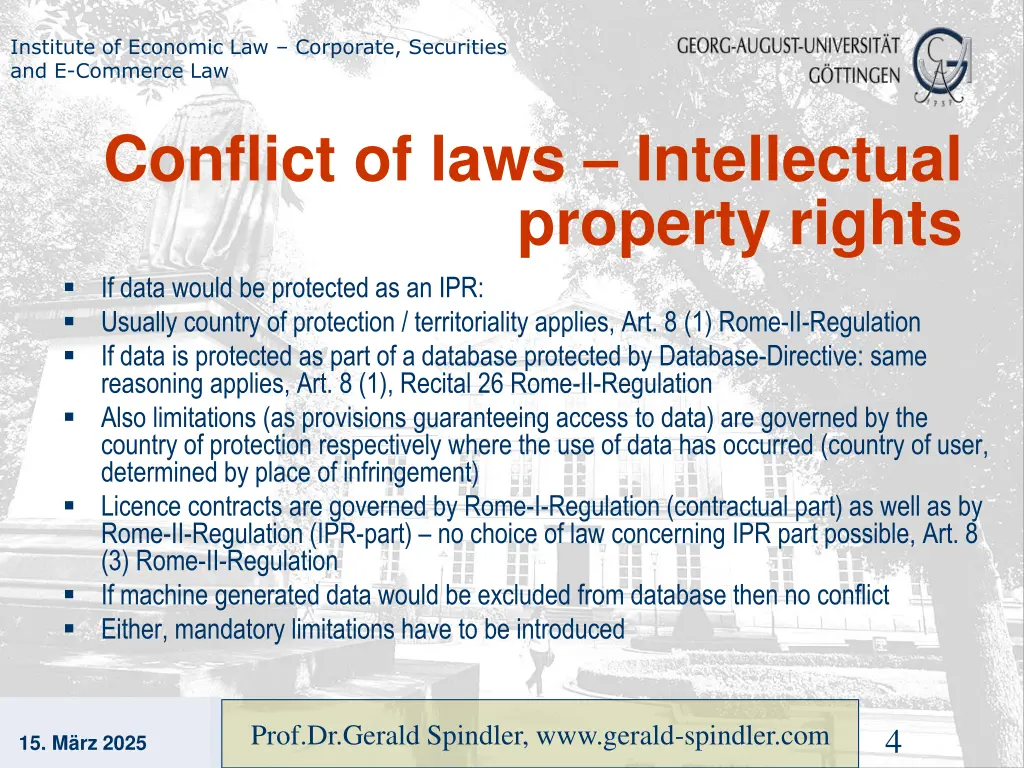 institute of economic law corporate securities 2