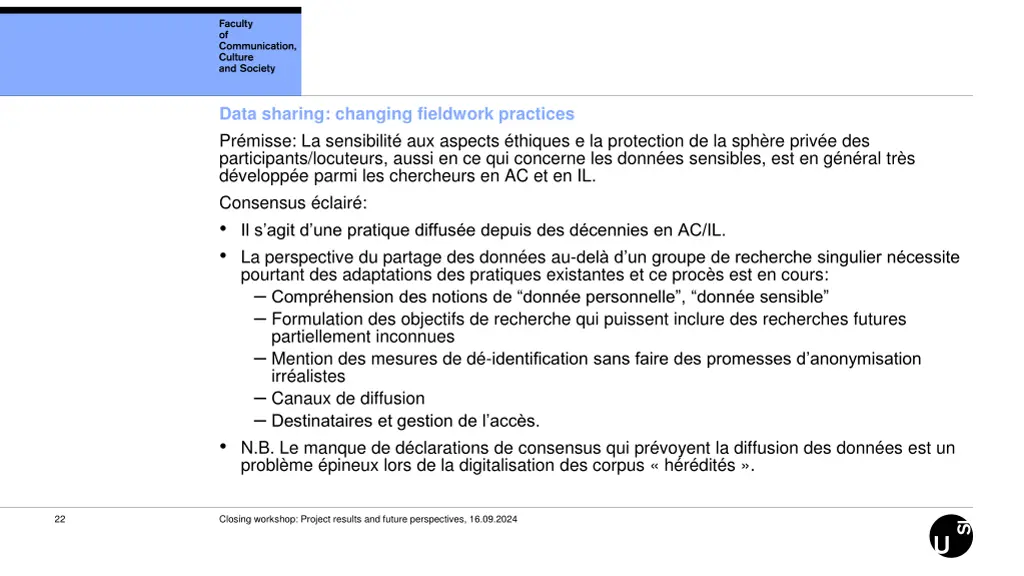 data sharing changing fieldwork practices