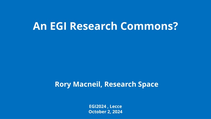 an egi research commons