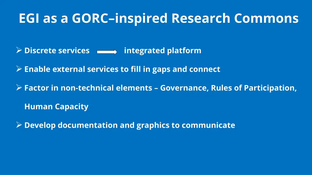 egi as a gorc inspired research commons