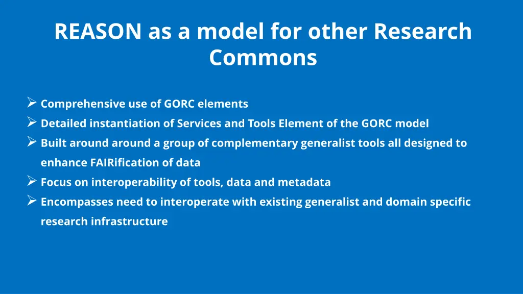 reason as a model for other research commons