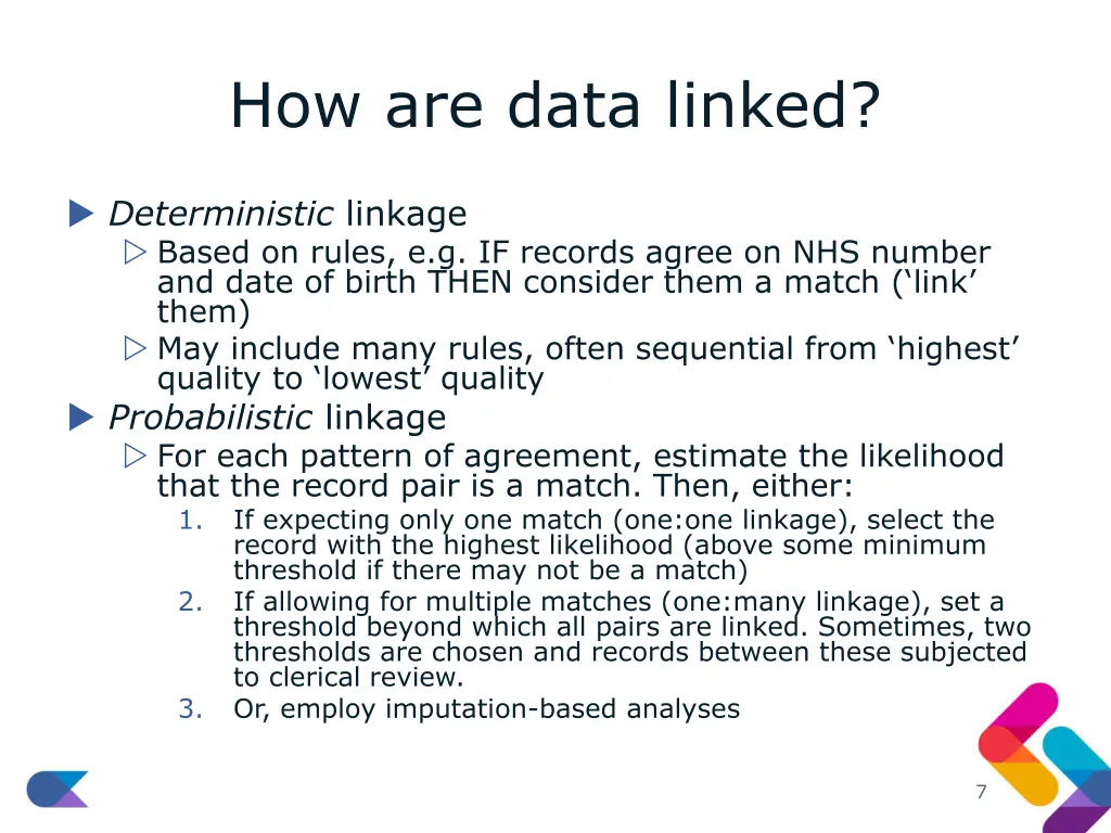 how are data linked