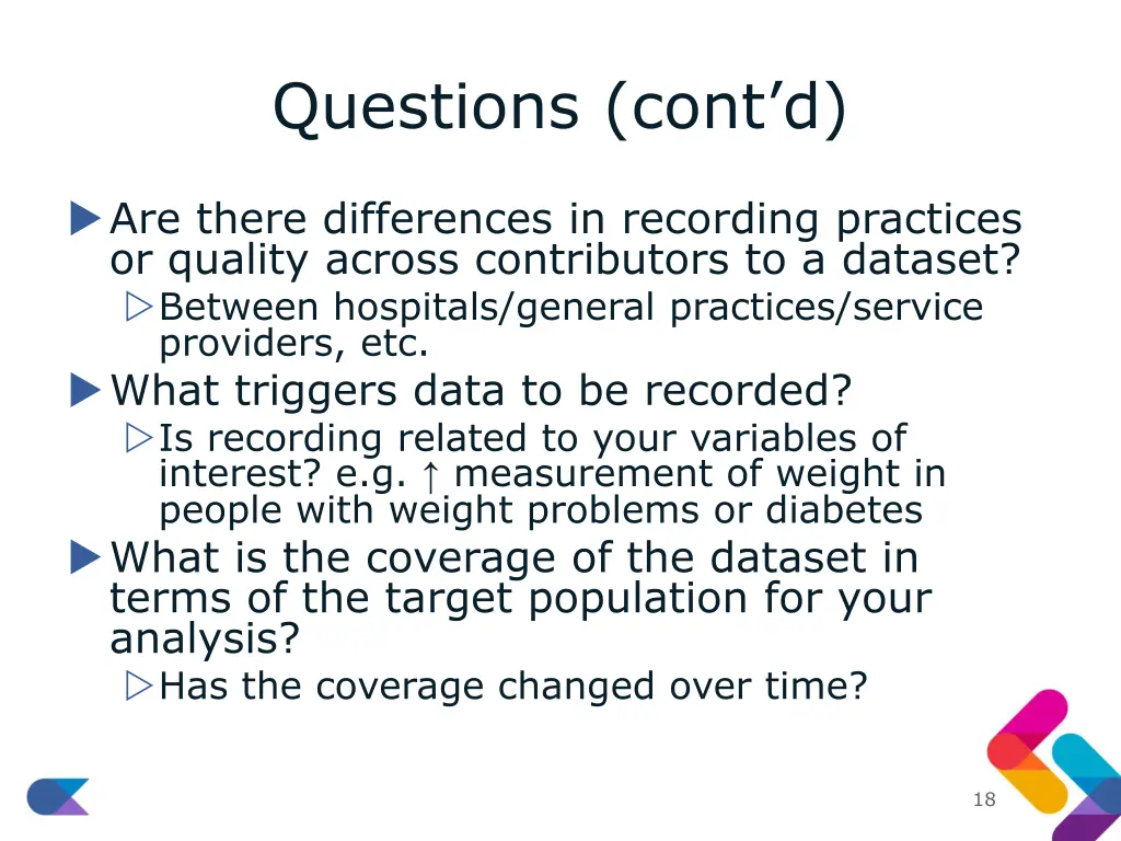 questions cont d