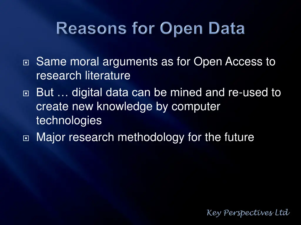 same moral arguments as for open access
