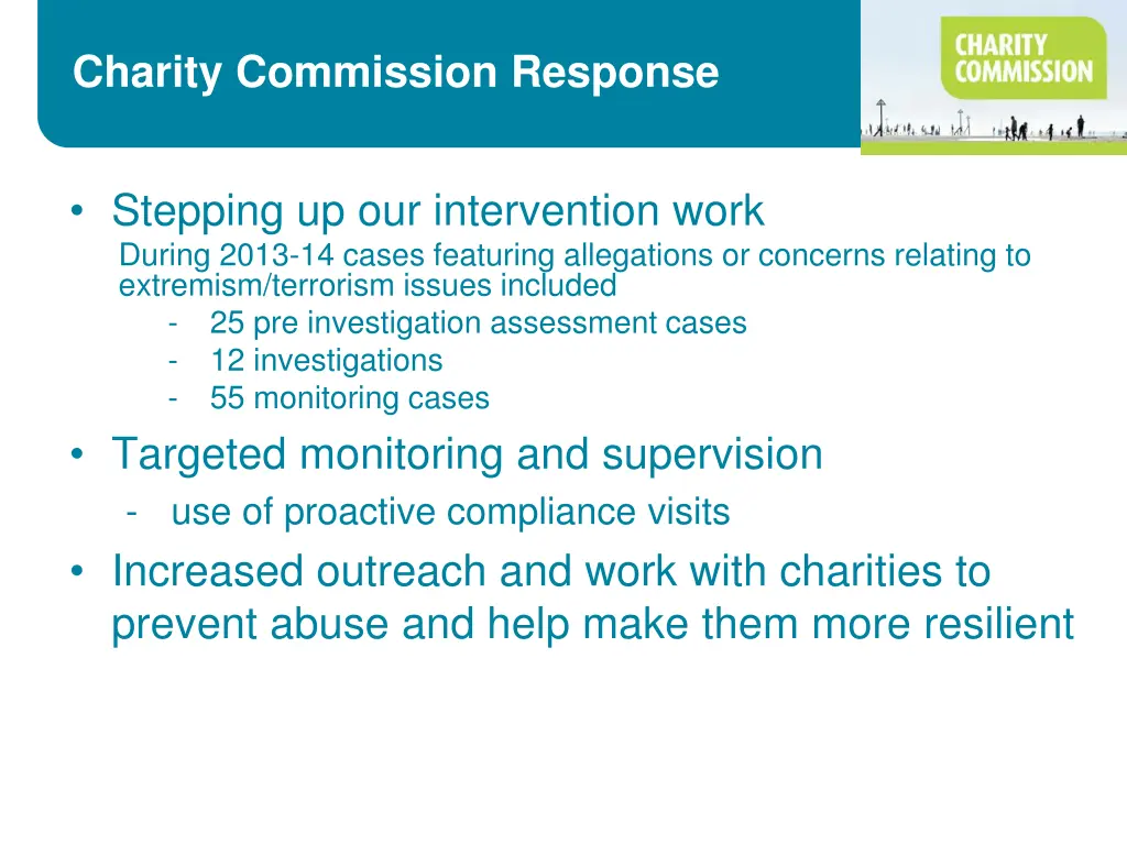 charity commission response
