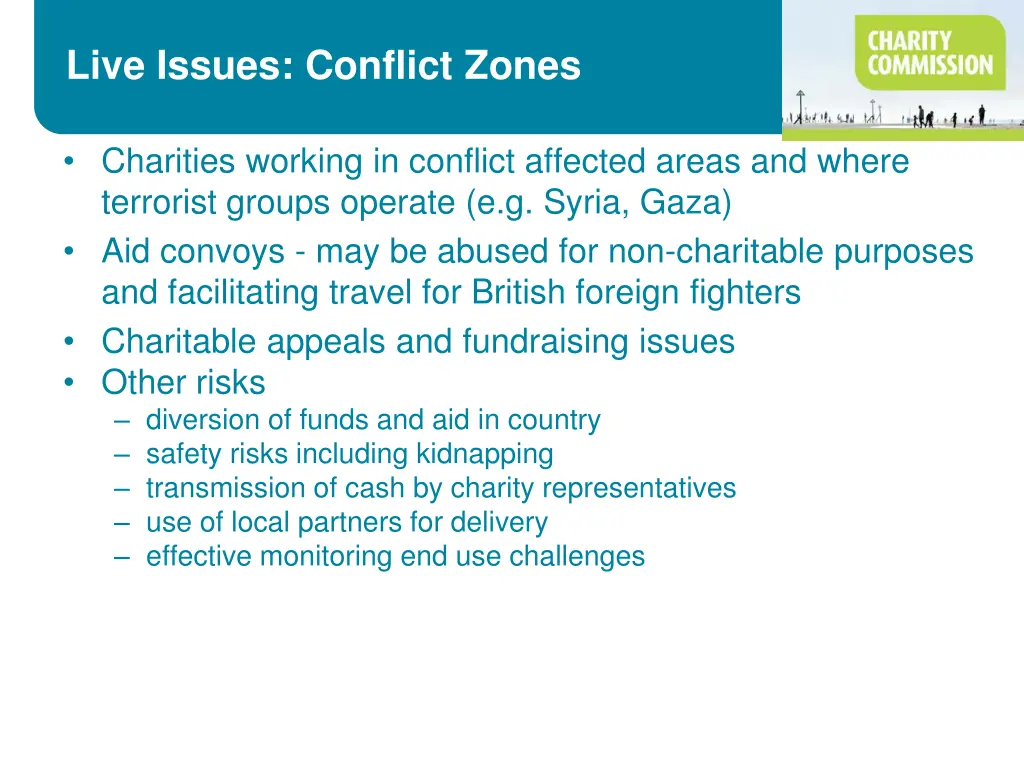 live issues conflict zones