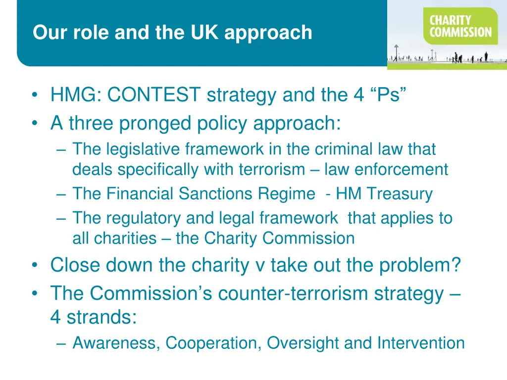 our role and the uk approach