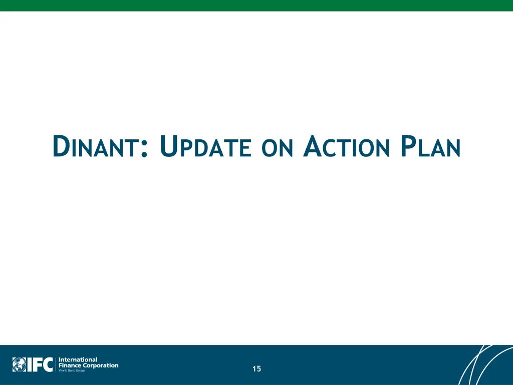d inant u pdate on a ction p lan