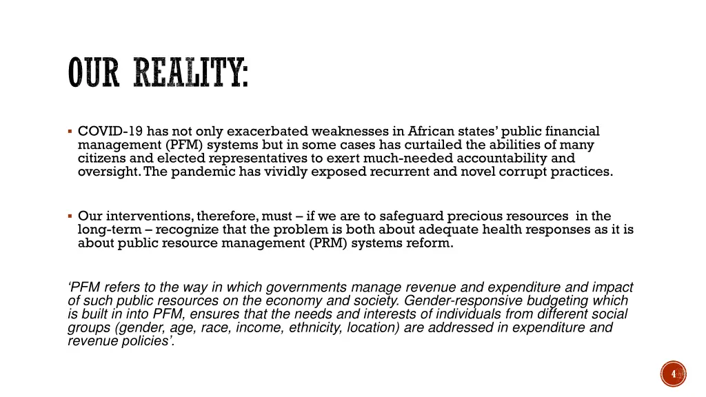 our reality