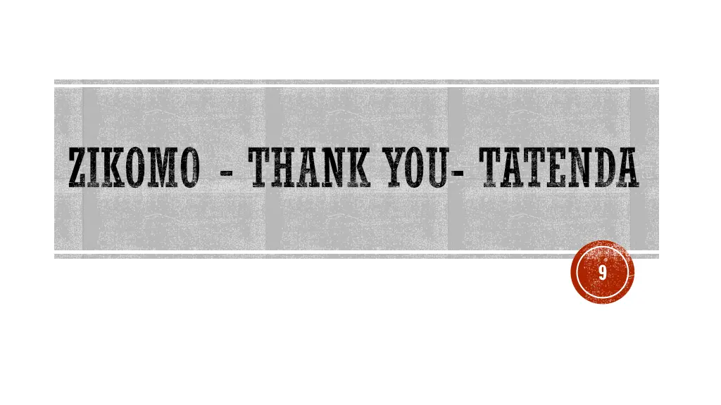 zikomo thank you tatenda