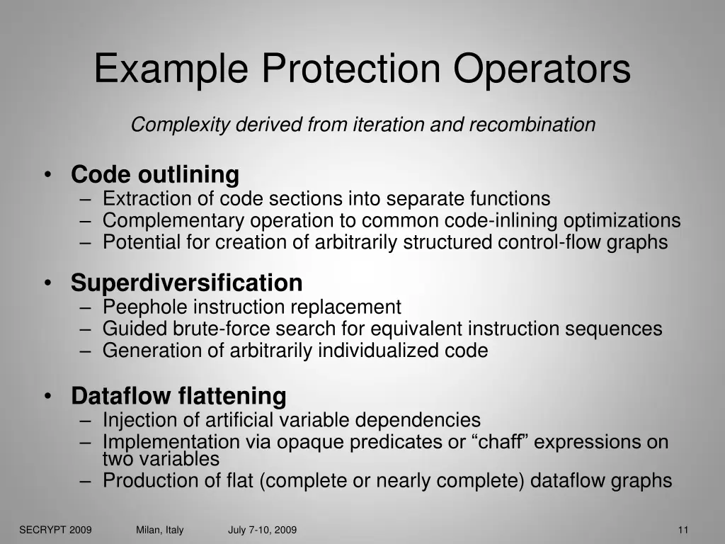 example protection operators 1