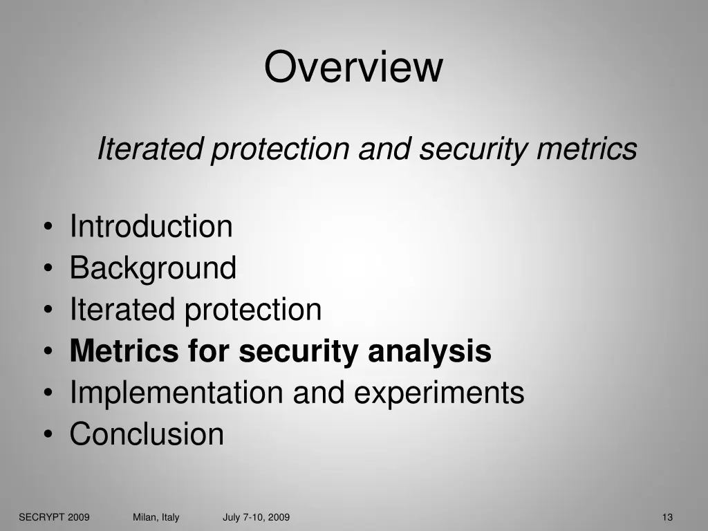 overview 2