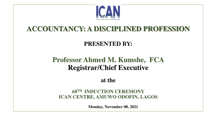 accountancy a disciplined profession