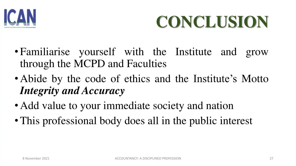 conclusion