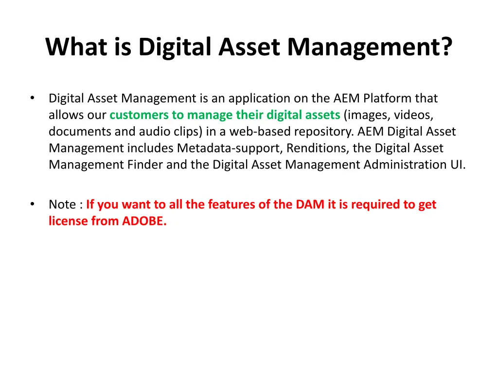 what is digital asset management
