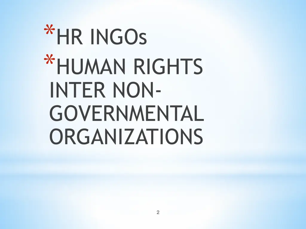 hr ingos human rights inter non governmental