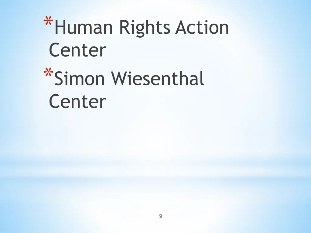 human rights action center simon wiesenthal center
