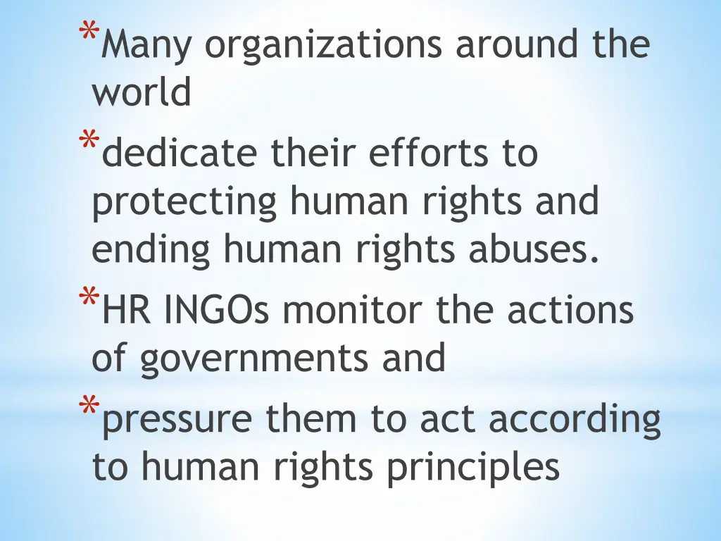 many organizations around the world dedicate