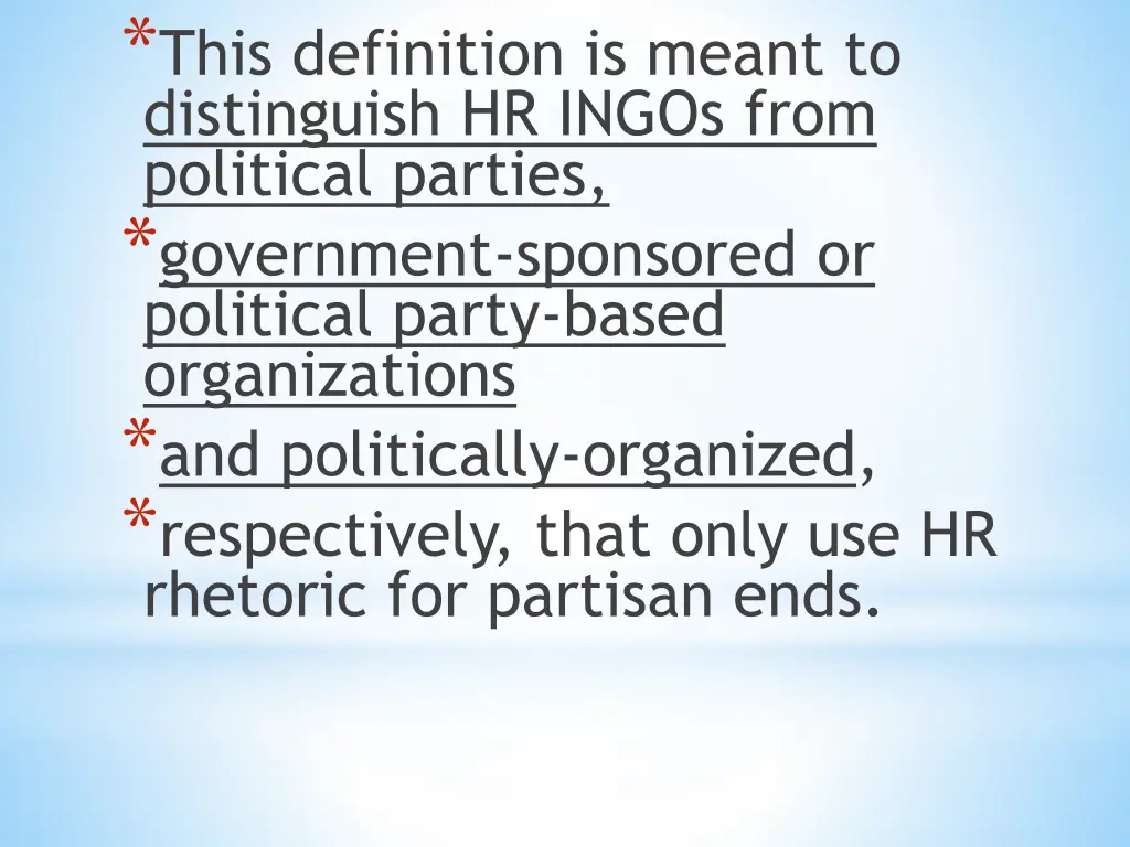 this definition is meant to distinguish hr ingos