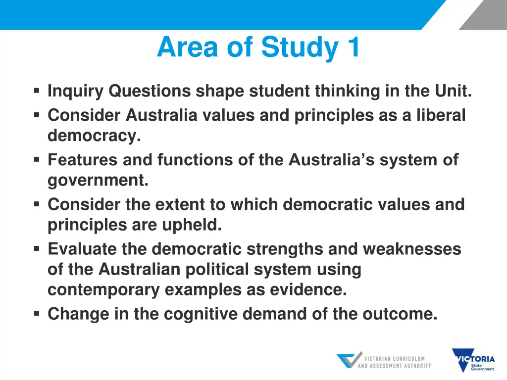 area of study 1