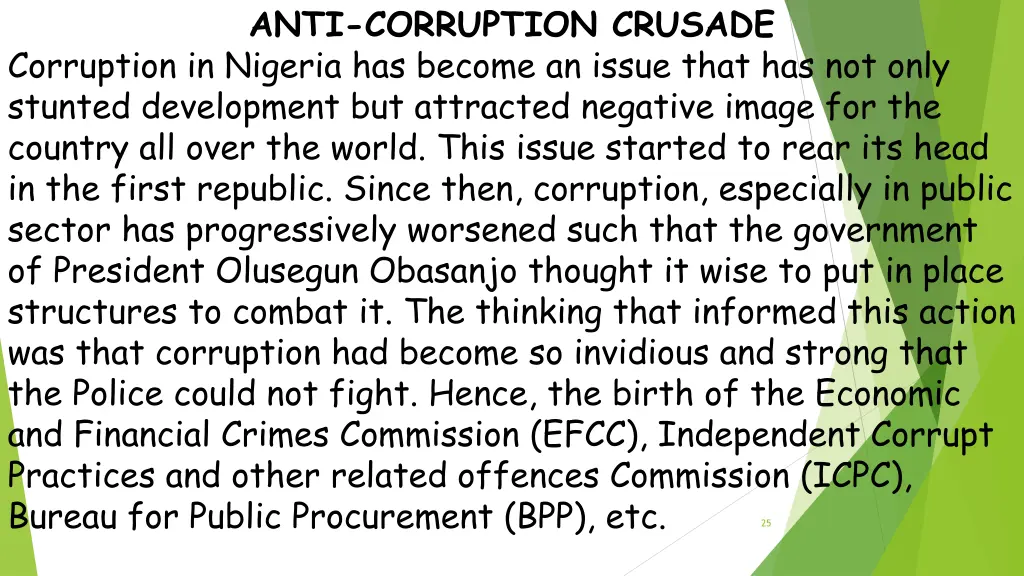 anti corruption crusade corruption in nigeria