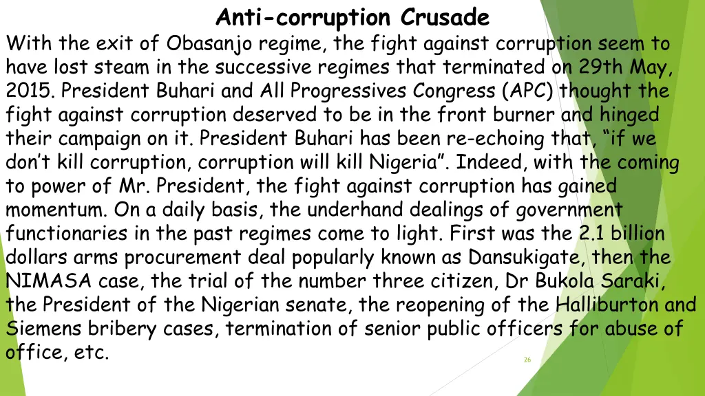 anti corruption crusade