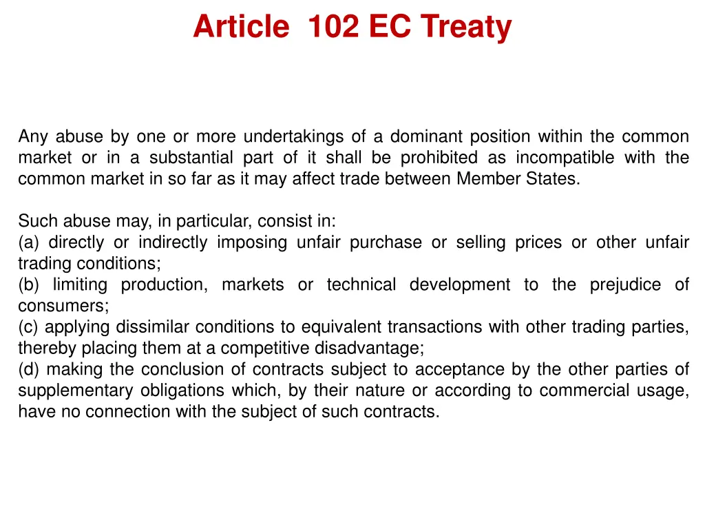 article 102 ec treaty