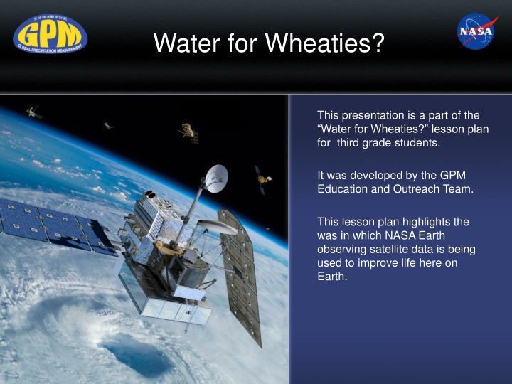 water for wheaties