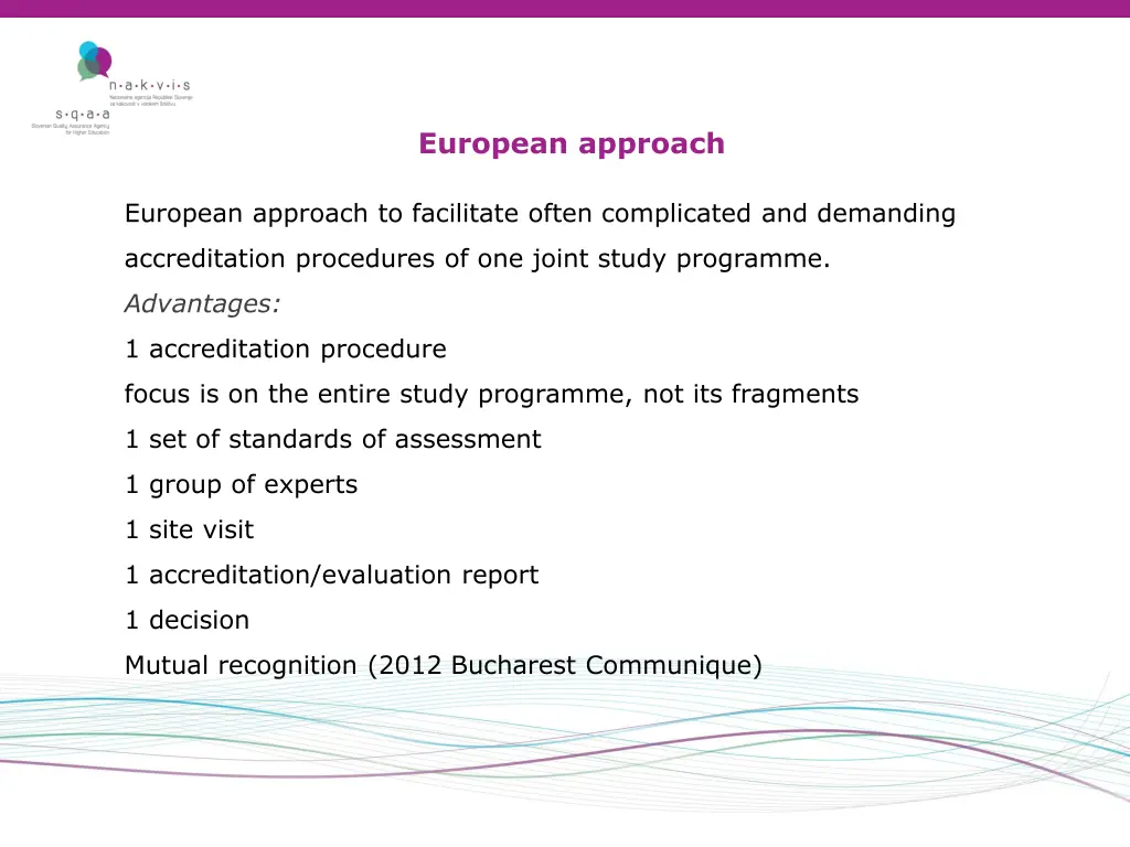 european approach