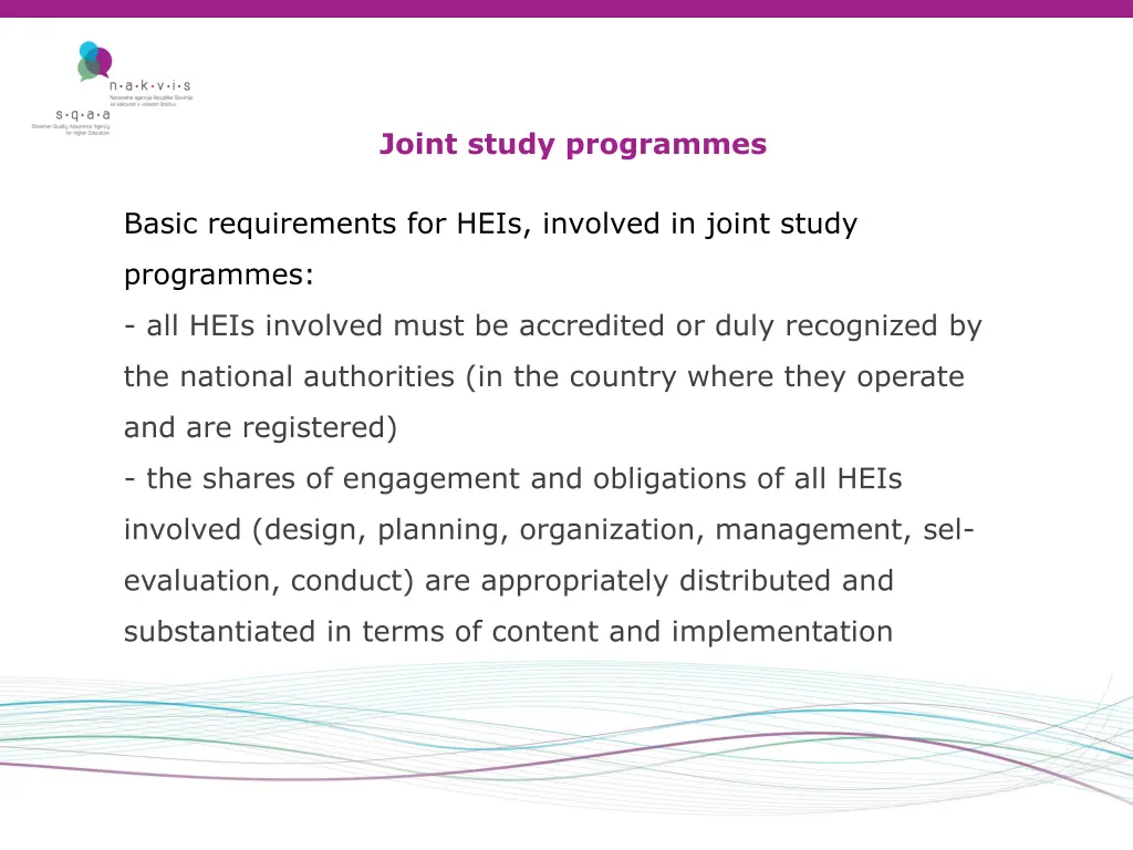 joint study programmes 2