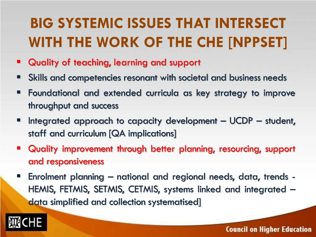 big systemic issues that intersect with the work