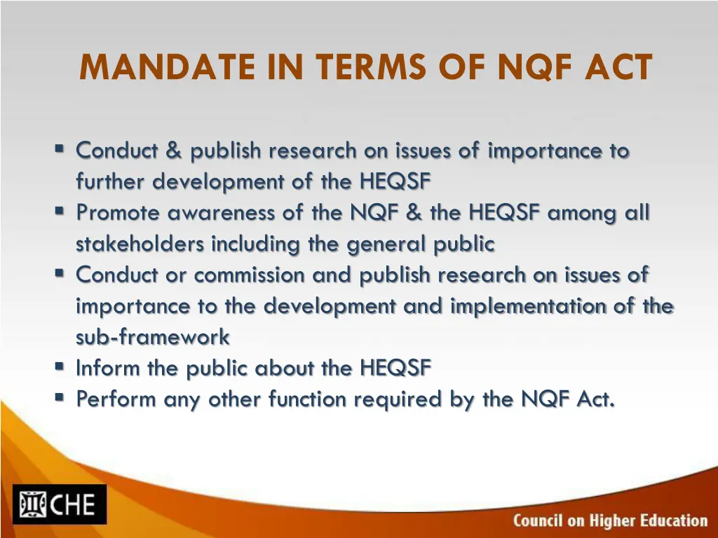 mandate in terms of nqf act 1