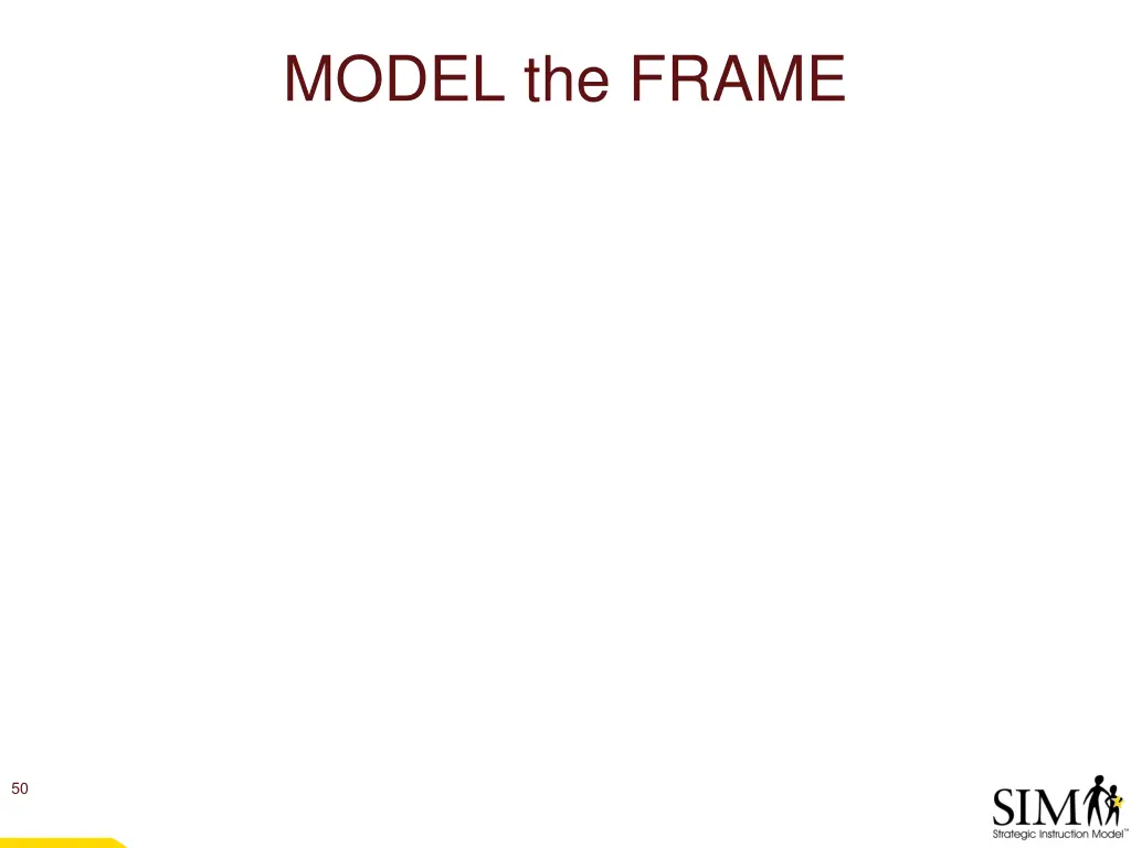 model the frame