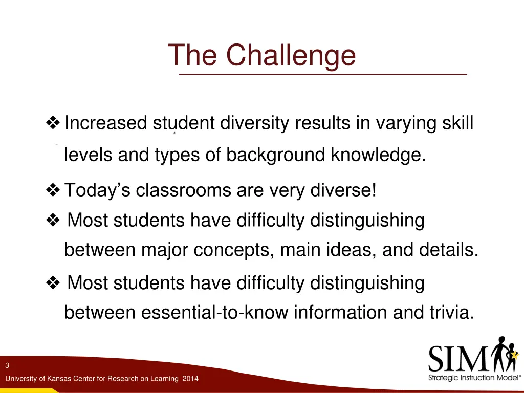 the challenge
