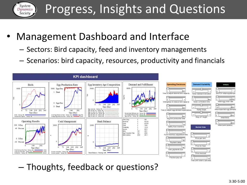 progress insights and questions
