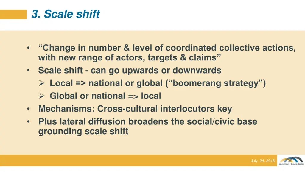 3 scale shift