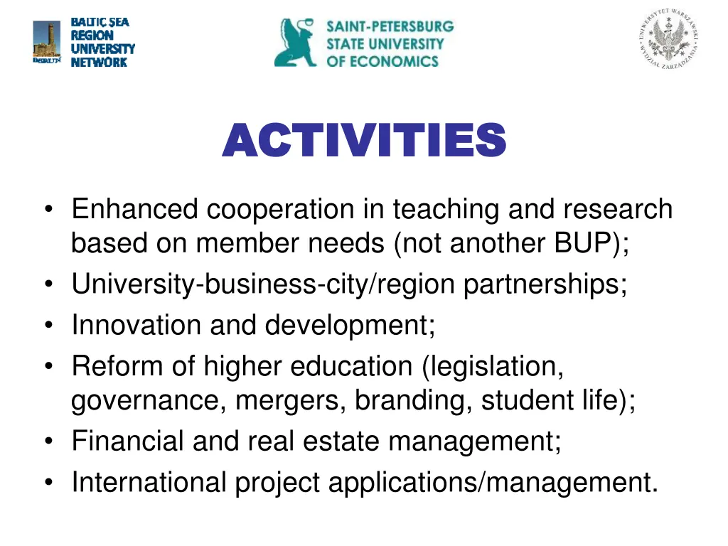 activities activities