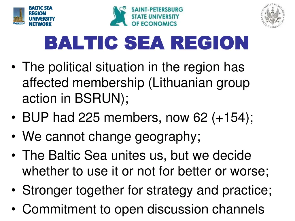 baltic sea region baltic sea region the political