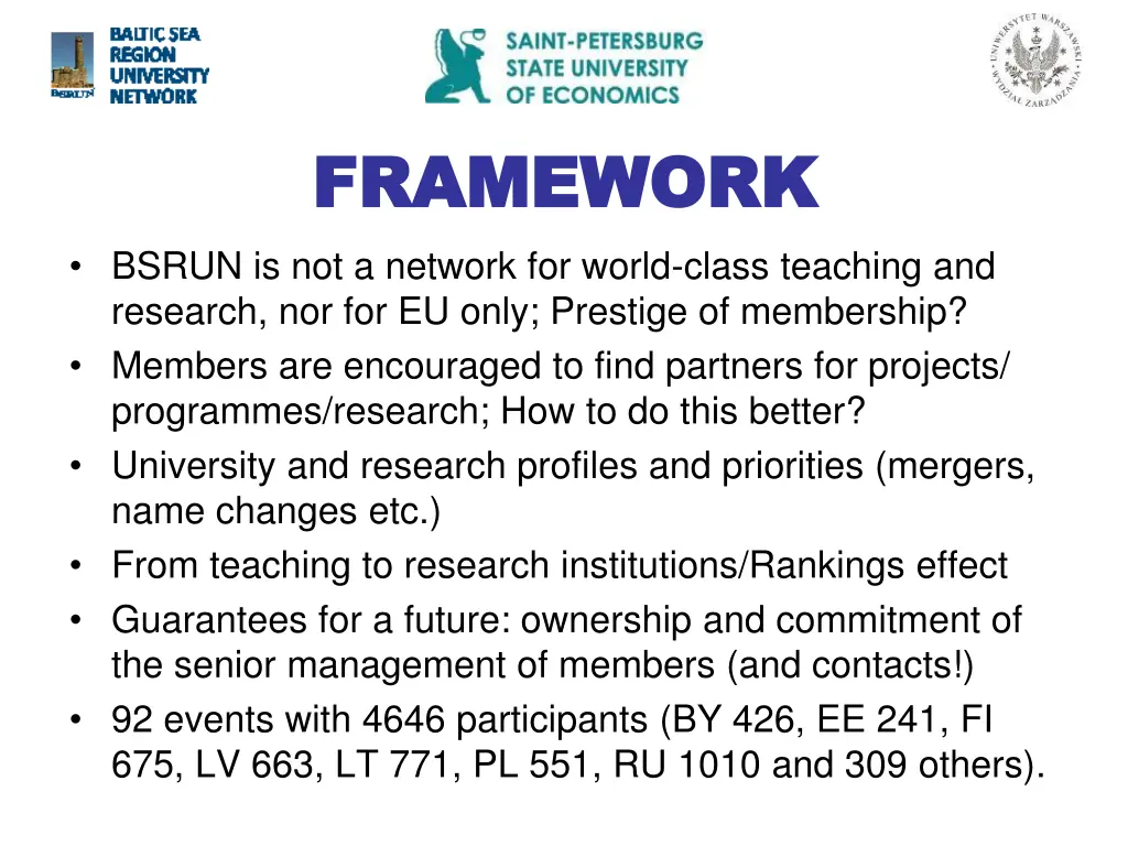 framework framework bsrun is not a network