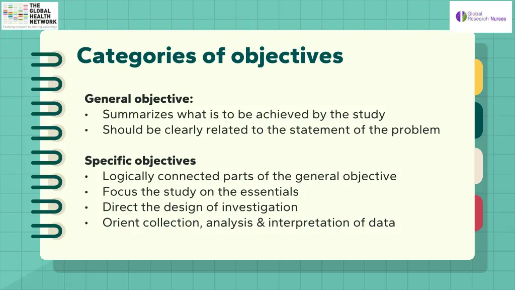 categories of objectives