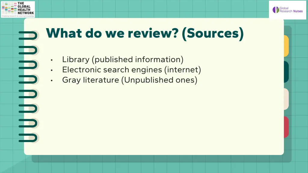 what do we review sources