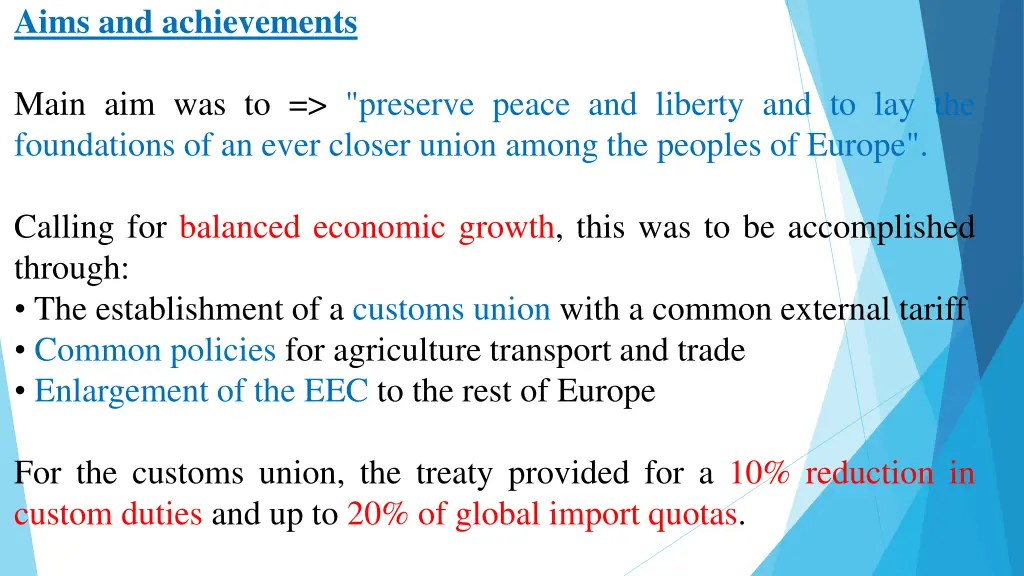 aims and achievements main aim was to preserve
