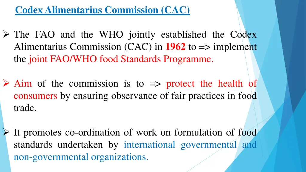 codex alimentarius commission cac