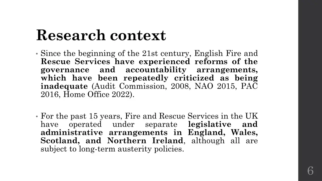 research context