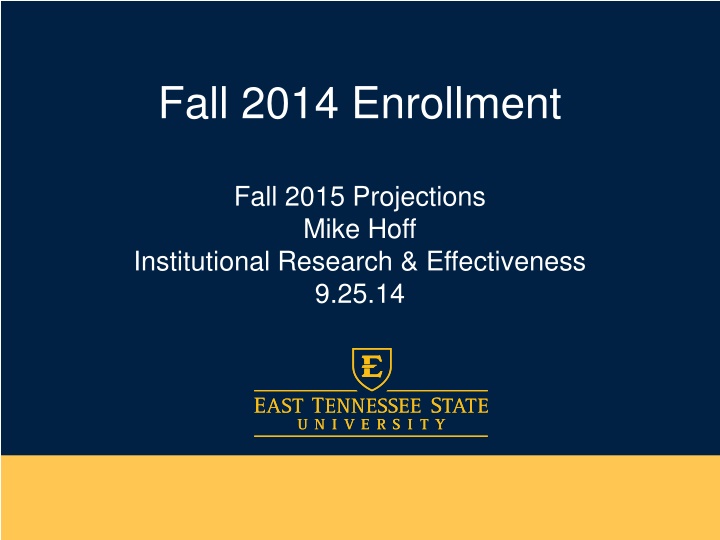 fall 2014 enrollment