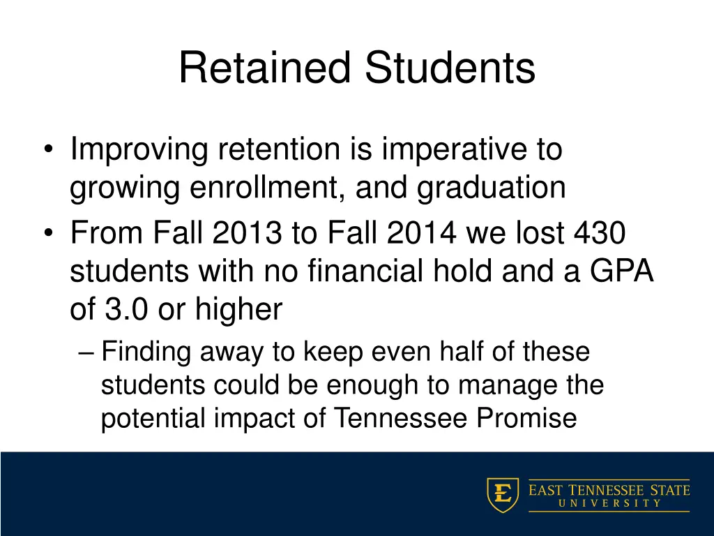 retained students