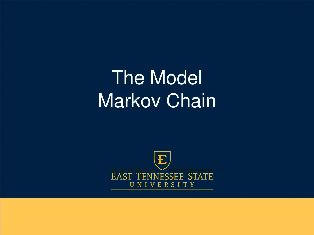 the model markov chain